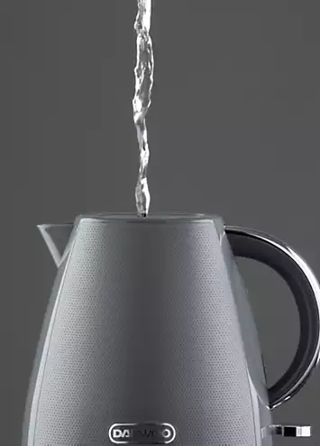 Daewoo Stirling 1.7L 3Kw Pyramid Kettle - Grey | Kaleidoscope