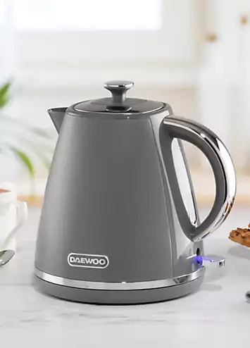 Daewoo Stirling 1.7L 3Kw Pyramid Kettle - Grey | Kaleidoscope