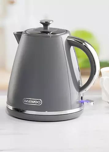 Daewoo Stirling 1.7L 3Kw Pyramid Kettle - Grey | Kaleidoscope