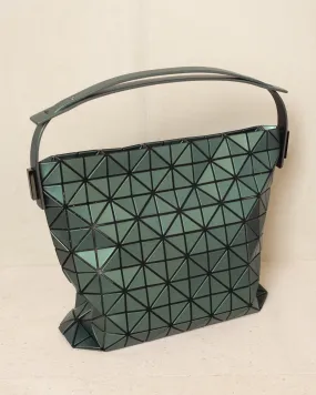 Dark Green Baguette Metallic Wide Bag