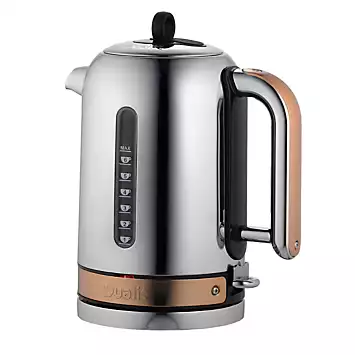 Dualit Classic Kettle- Chrome with Copper Trim 72820 | Kaleidoscope