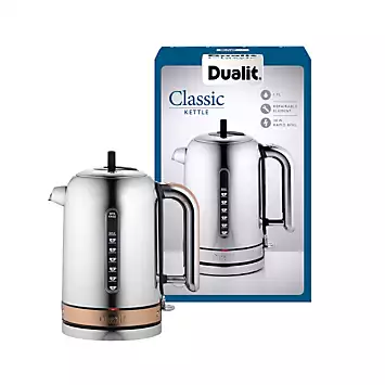 Dualit Classic Kettle- Chrome with Copper Trim 72820 | Kaleidoscope