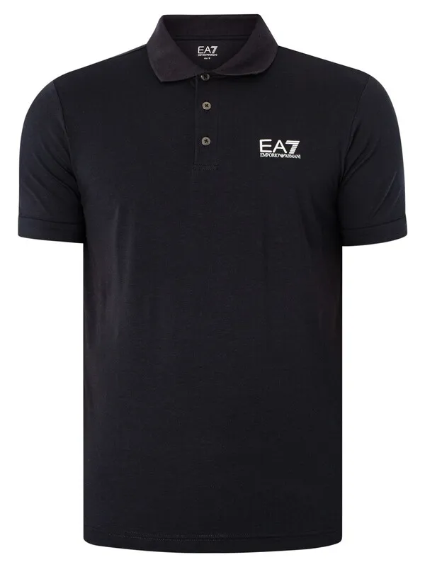 EA7 Logo Polo Shirt - Night Blue