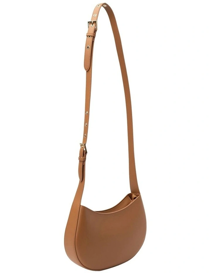 Eliana Leather Shoulder Bag in Tan