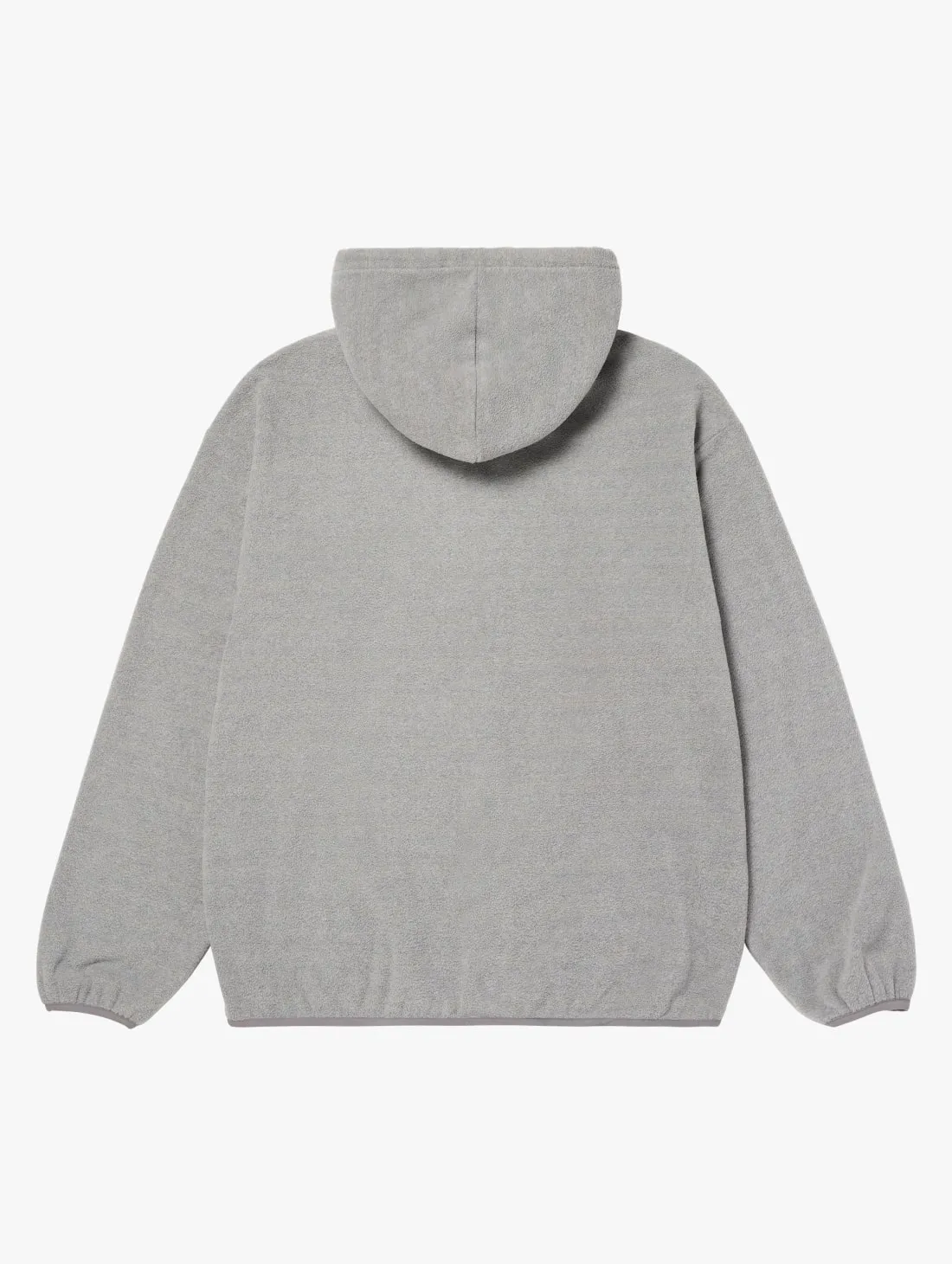 ESSENTIAL MICRO FLEECE HOODIE-MELANGE GREY