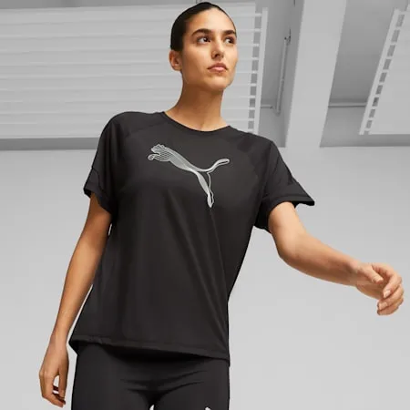 EVOSTRIPE Women's Tee | PUMA Black | PUMA SHOP ALL PUMA | PUMA 