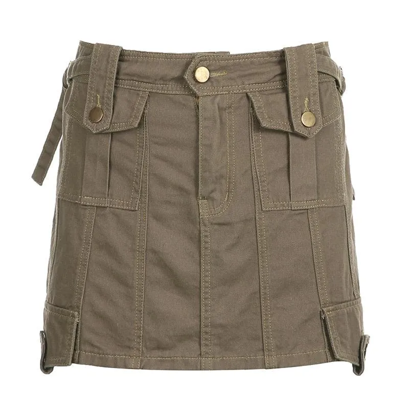 Fairy Grunge Cargo Mini Skirt