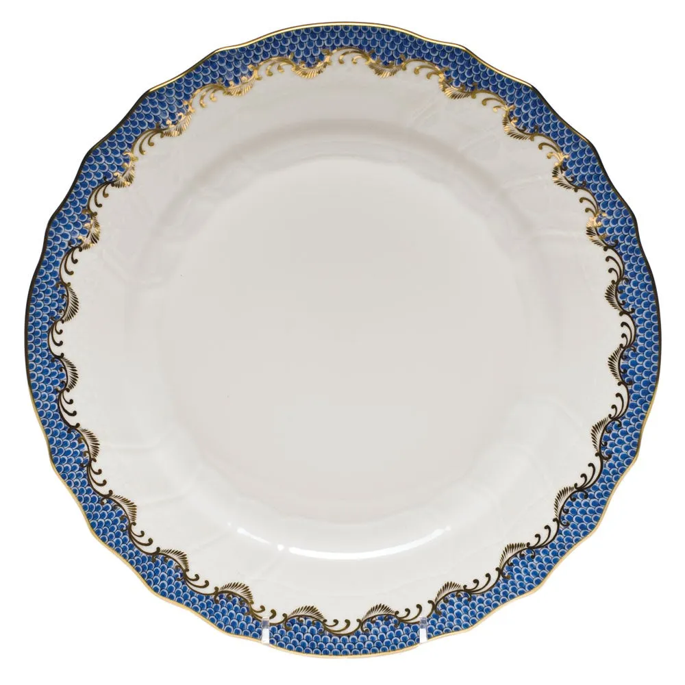 Fish Scale Dinner Plate, Blue