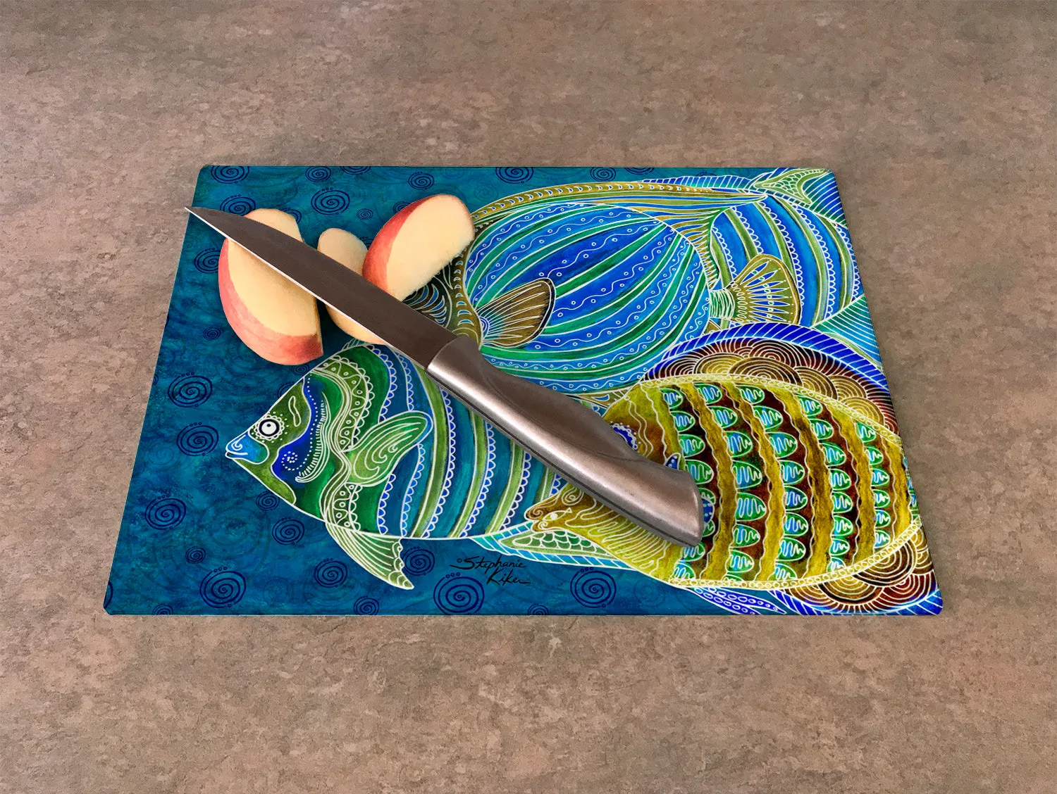 Fish School Cutting Board