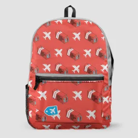 Flight Recorders Planes Pattern - Backpack