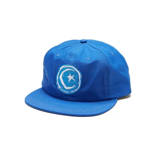 Foundation Skateboard Snapback Hat Star & Moon Unstructured Royal