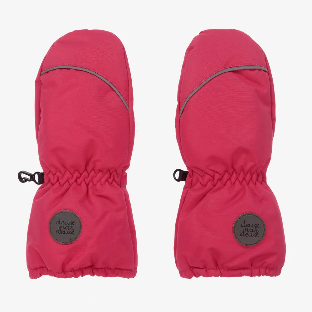 Fuchsia Pink Ski Mittens