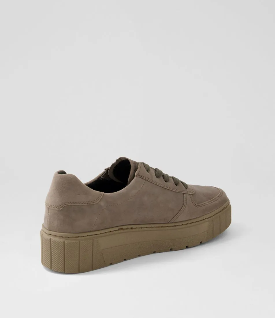 GABOR Francy Fumo Suede Sneakers