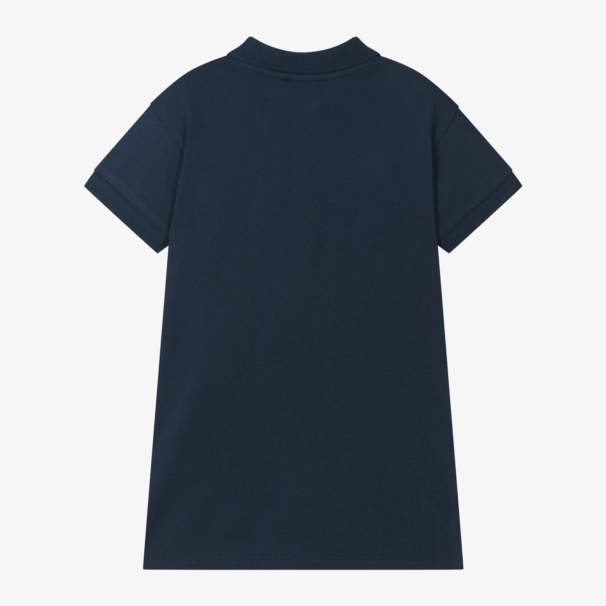 Girls Navy Blue Cotton Polo Dress