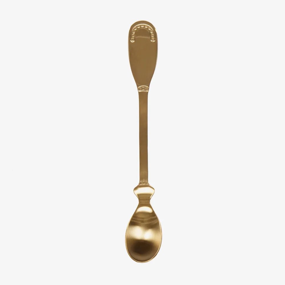 Gold Metal Feeding Spoon