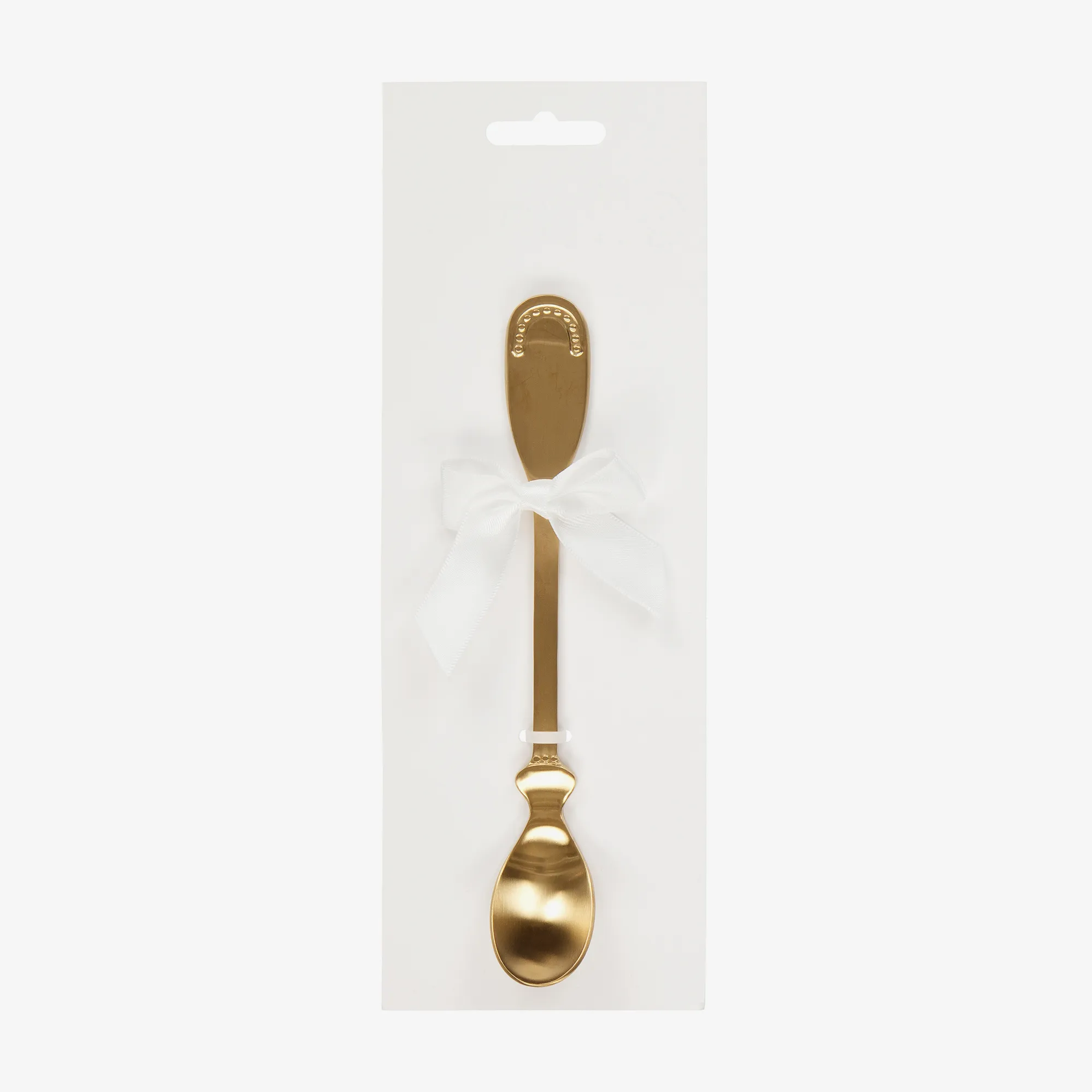 Gold Metal Feeding Spoon