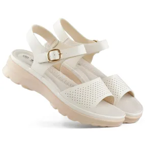 Goodin Comfortable women's sandals with a breathable insole beige