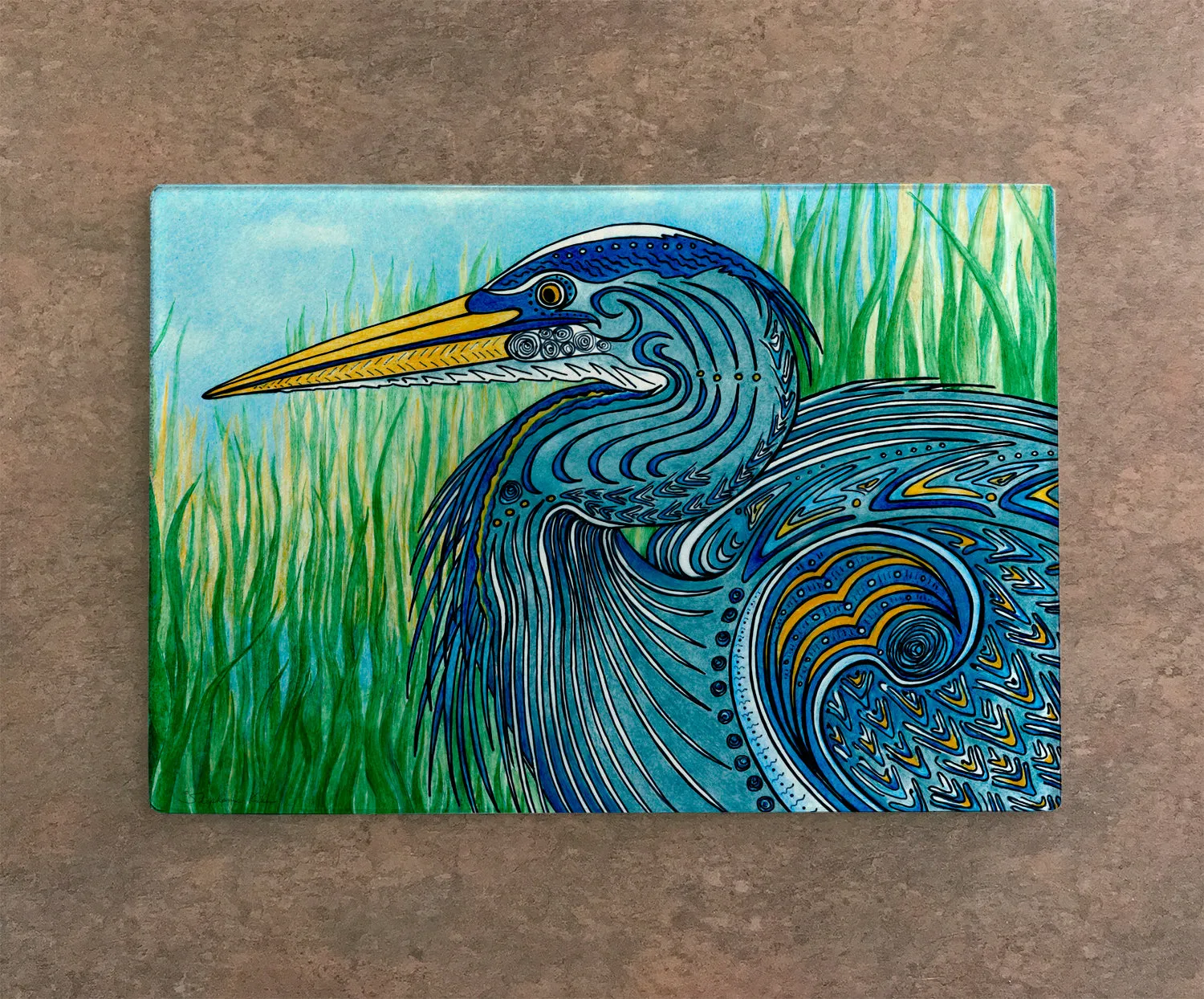 Great Blue Heron Cutting Board