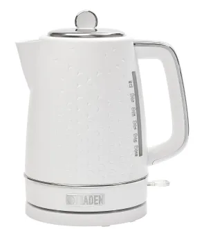 Haden Starbeck Kettle 1.7 Liter Textured PP/ABS Body, Cordless Electric Kettle with Auto Shut-Off and Boil-Dry