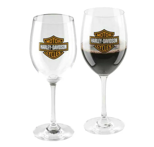 Harley-Davidson Core Bar & Shield Wine Glass Set - HDX-98708