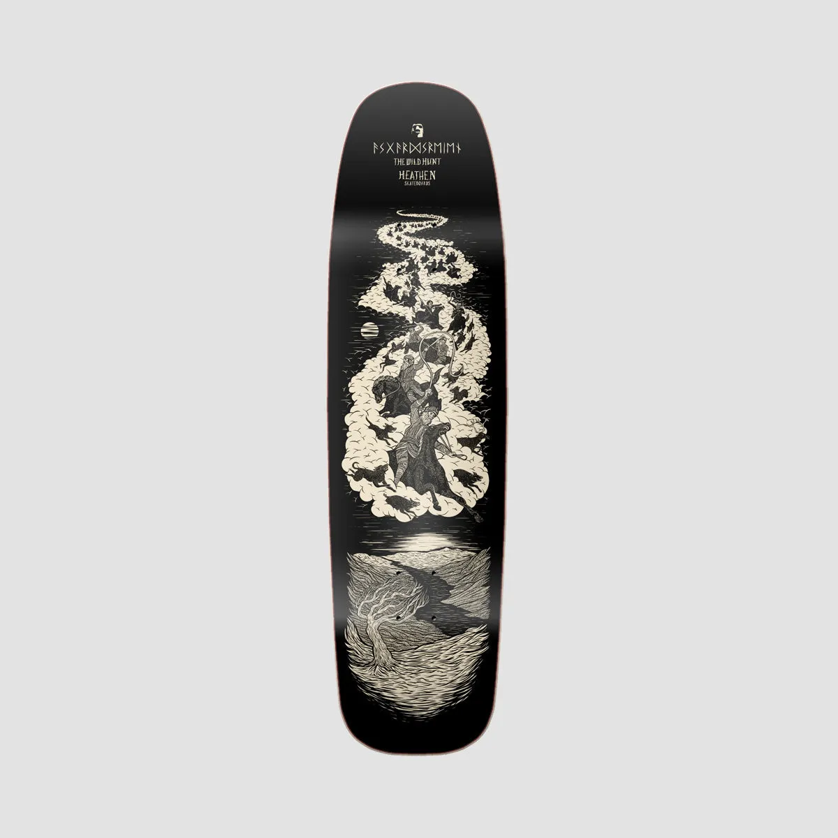 Heathen Wild Hunt On The Knuckle Skateboard Deck - 8.7"