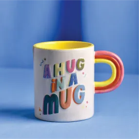 Hug In A Mug 3D Letter Mug, Multi-Coloured