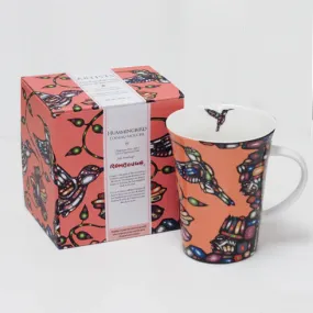 Hummingbird Porcelain Mug by John Rombough