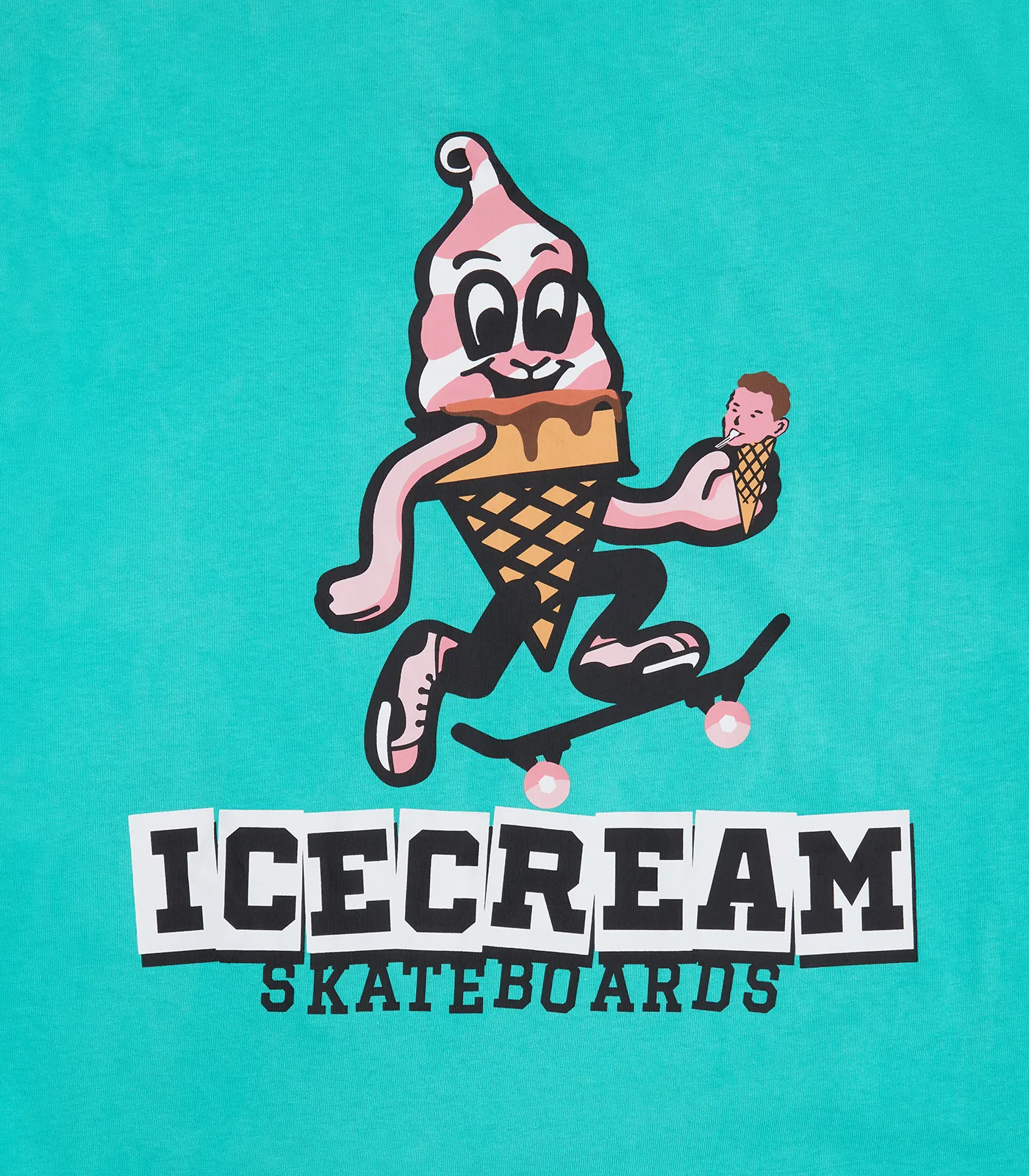 IC SKATEBOARDS T-SHIRT - TEAL