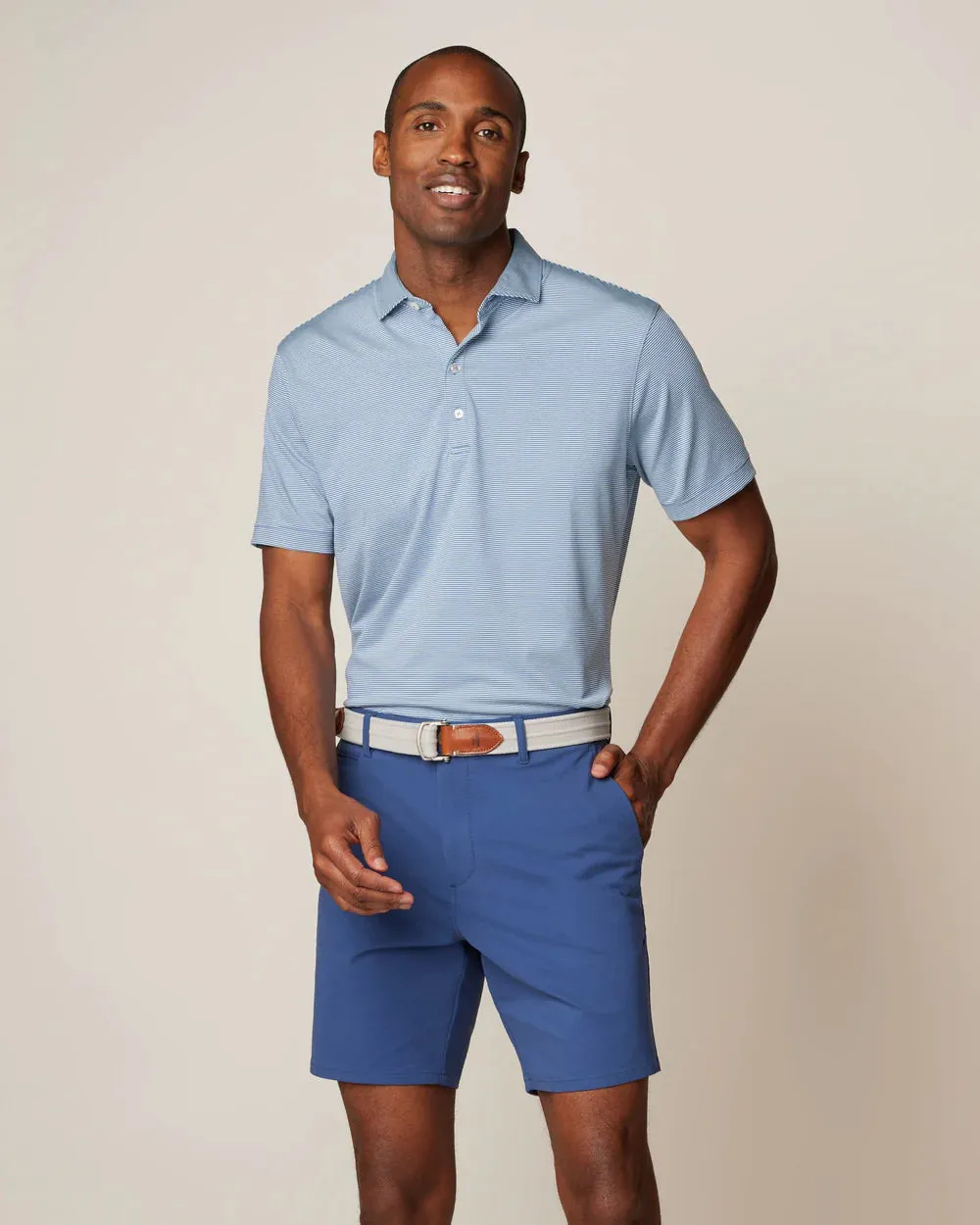 Johnnie O Lyndon Stripe Performance Polo