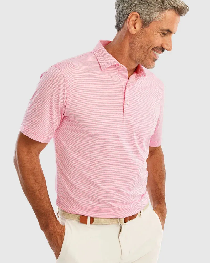 Johnnie O Lyndon Stripe Performance Polo