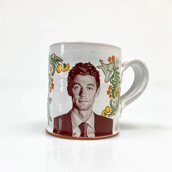 Jon Ossoff with Flowers Mug