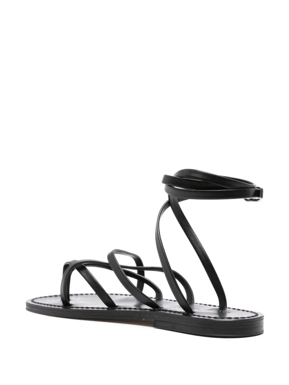 K Jacques St Tropez    K Jacques St Tropez Zenobie Leather Flat Sandals