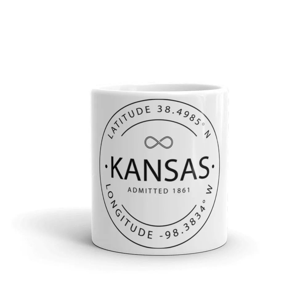 Kansas - Mug - Latitude & Longitude