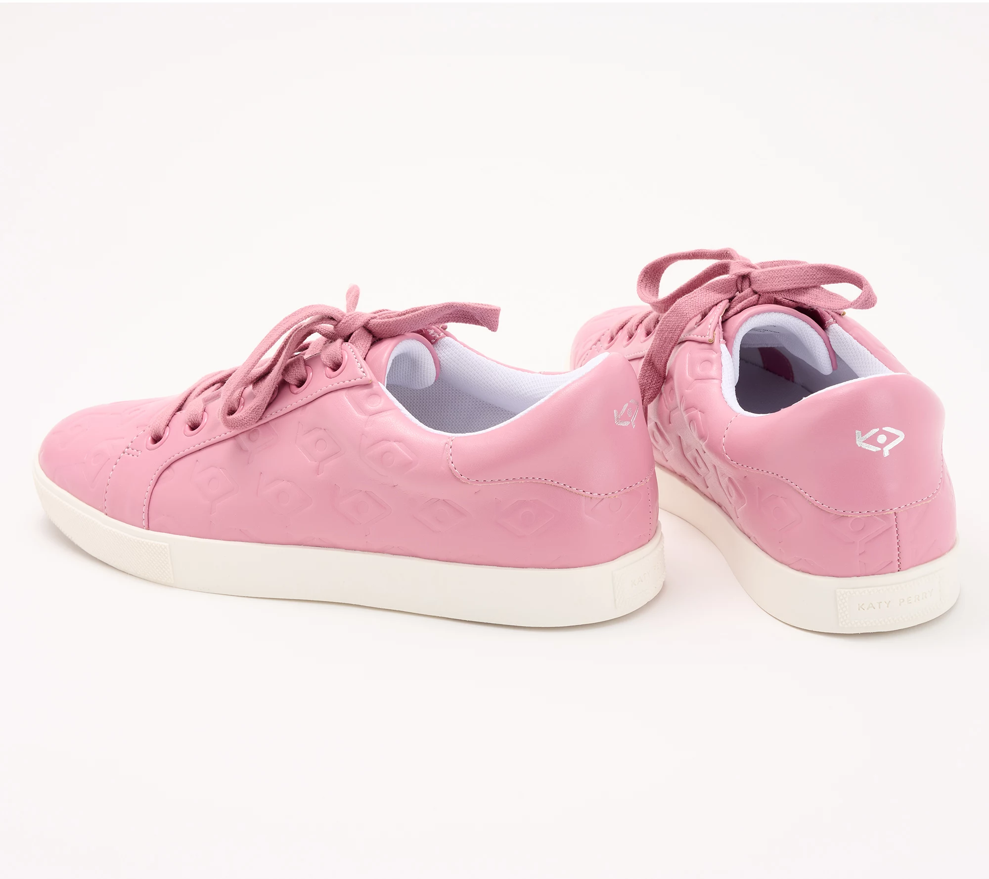 Katy Perry Embossed Lace-Up Sneakers - The Rizzo