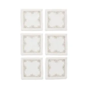 Kim Seybert Pin Dot Cocktail Napkins, Set of 6