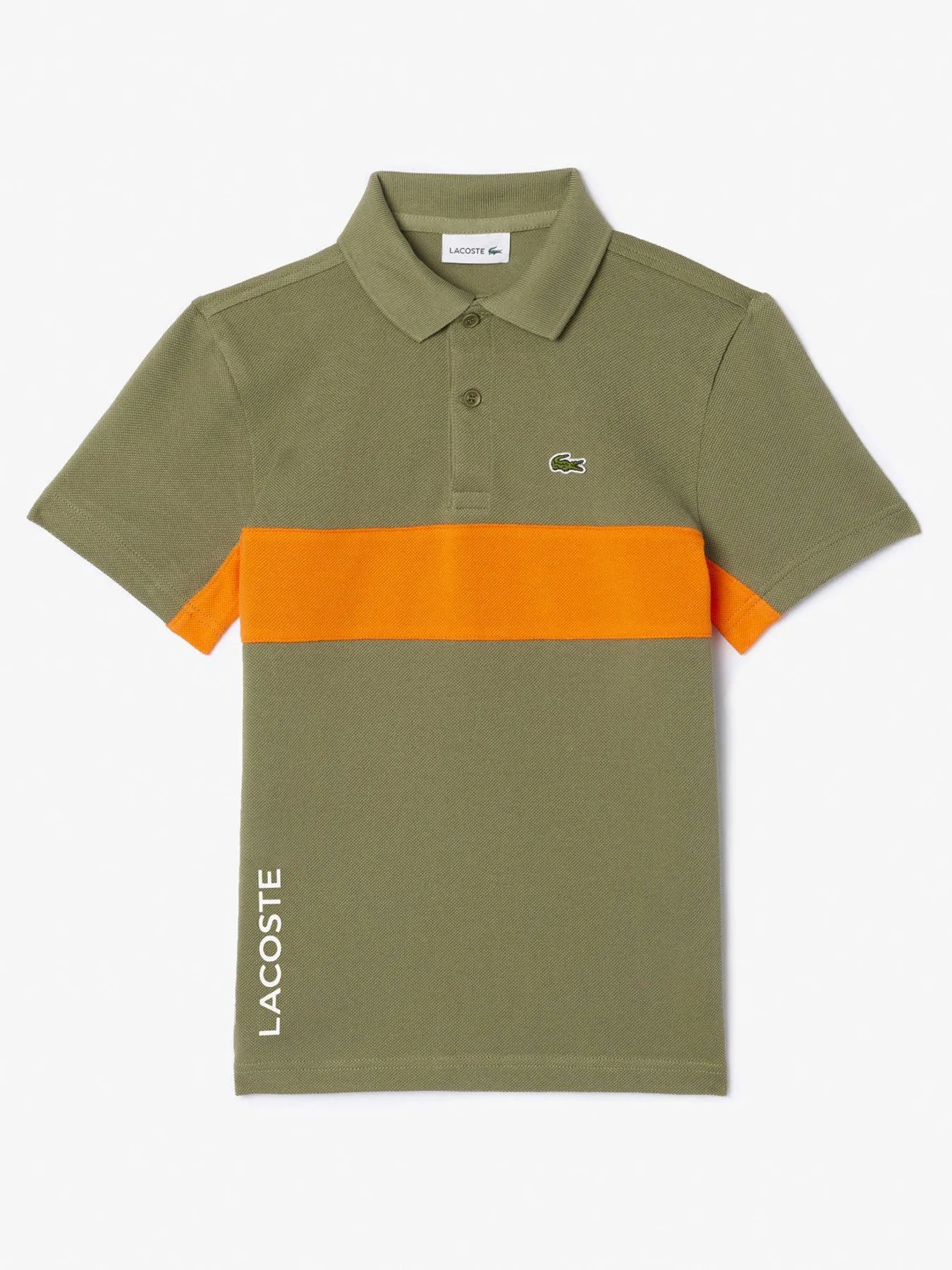 Lacoste Kids Color Block Polo - Khaki