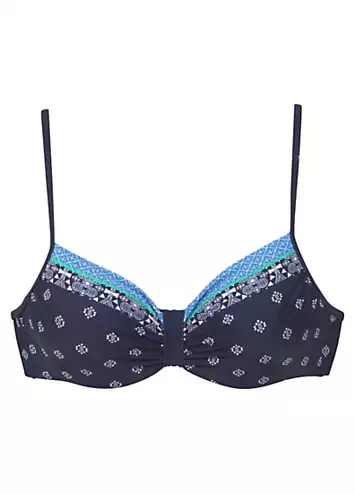 LASCANA Jimer Print Underwired Bikini Top | Grattan