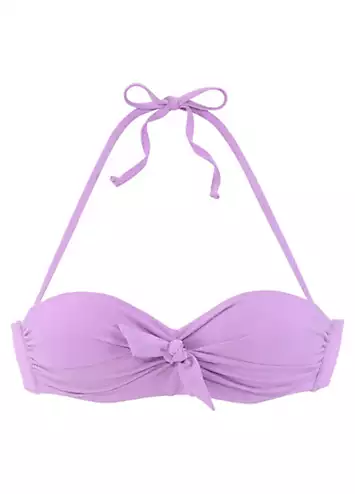 LASCANA Underwired Bandeau Bow Bikini Top | Grattan