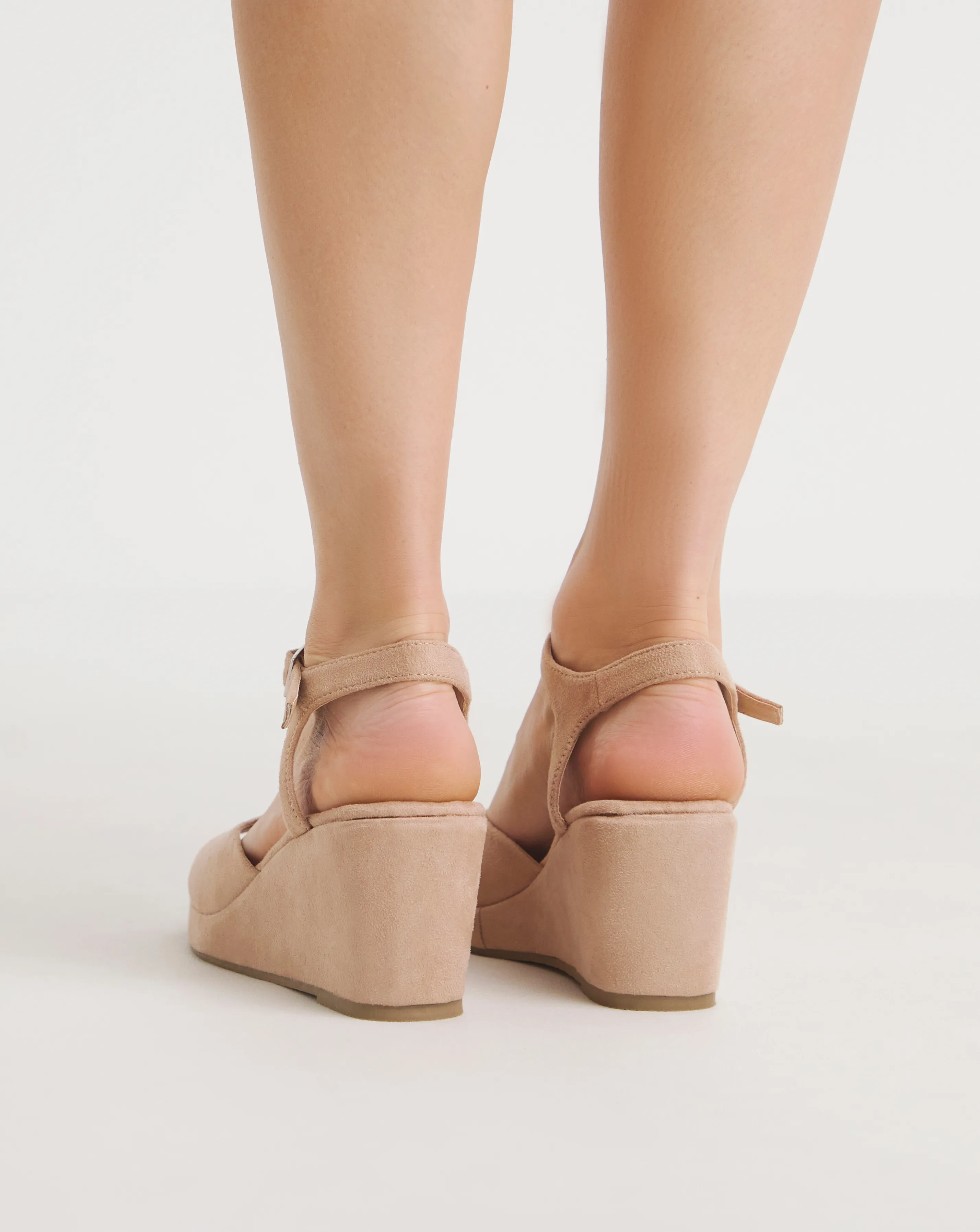 Lexi Barely There Wedge Sandals Wide E Fit Simply Comfort | Simply Be