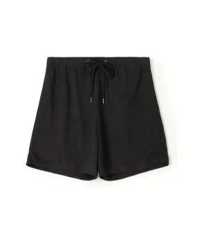 Linen Jersey Short-Black