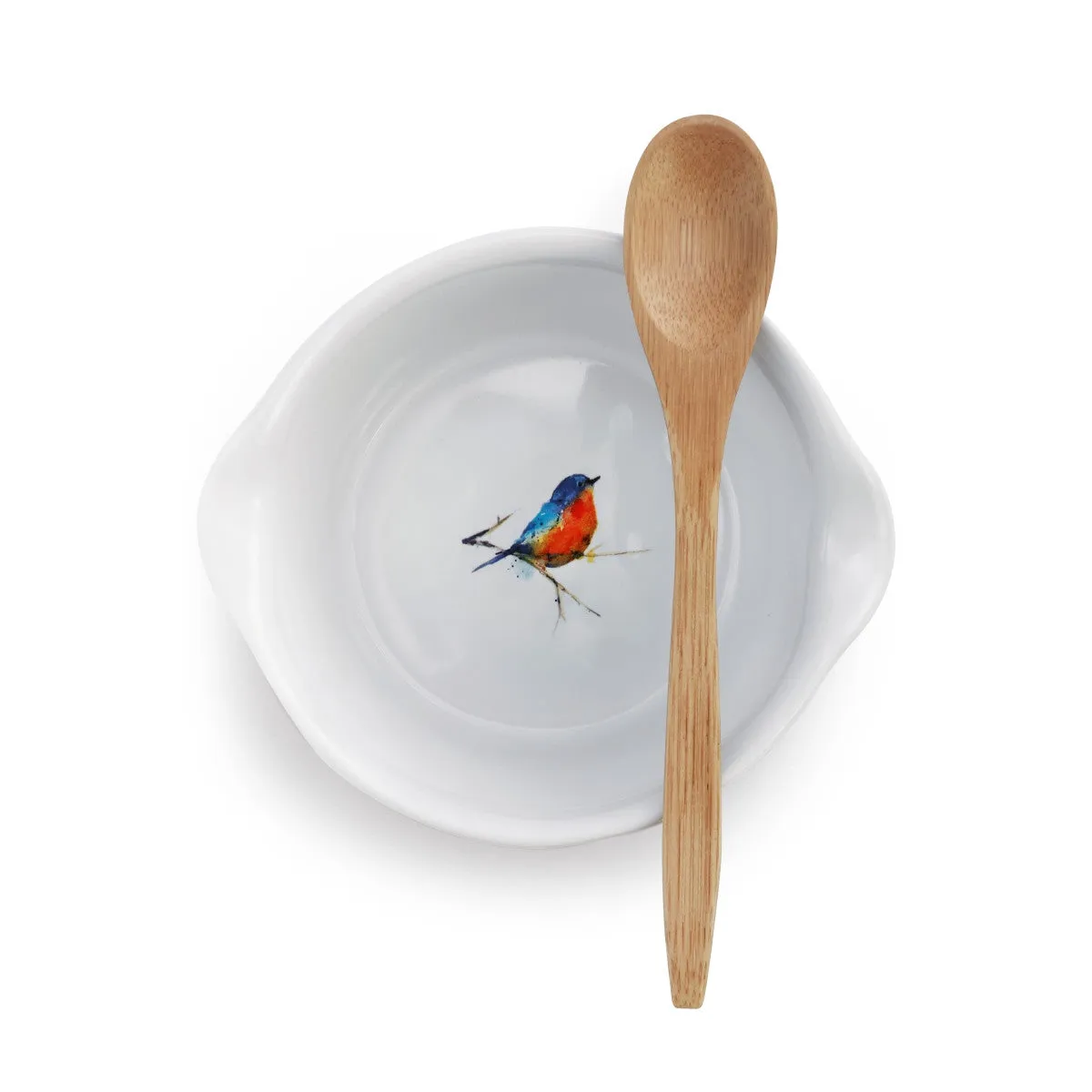 LITTLE BIRDS APPETIZER BOWL WITH SPOON