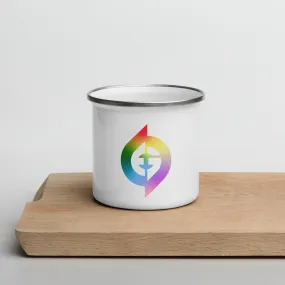 Live Proud Enamel Mug