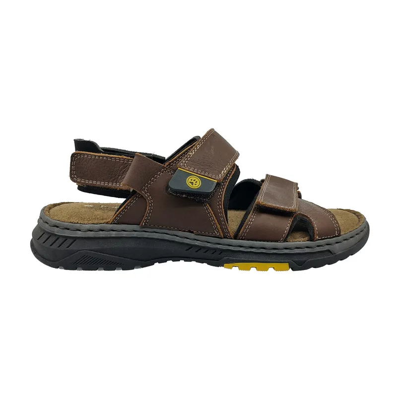 LOBO SOLO Men's SANDALS   6507 CACERES LEATHER  Grezly Chesnut ID 126644