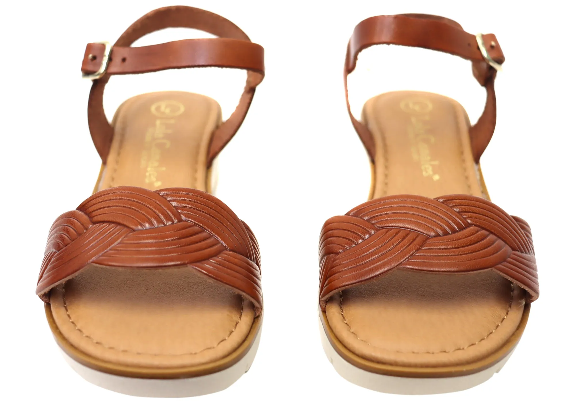 Lola Canales Erin Womens Comfortable Leather Sandals Made In Spain