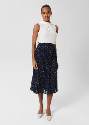 Losie Pleated Midi Skirt 