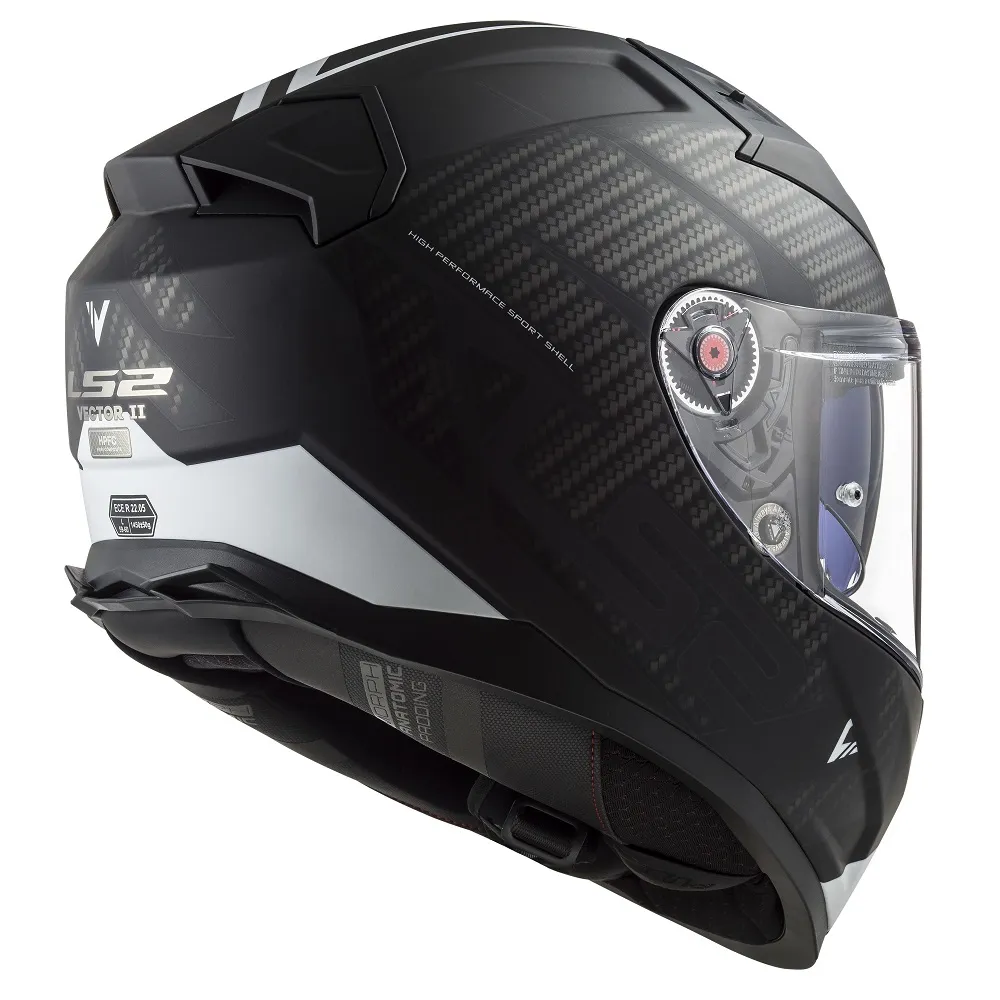 LS2 FF811 Vector II Splitter Helmet - Black/White