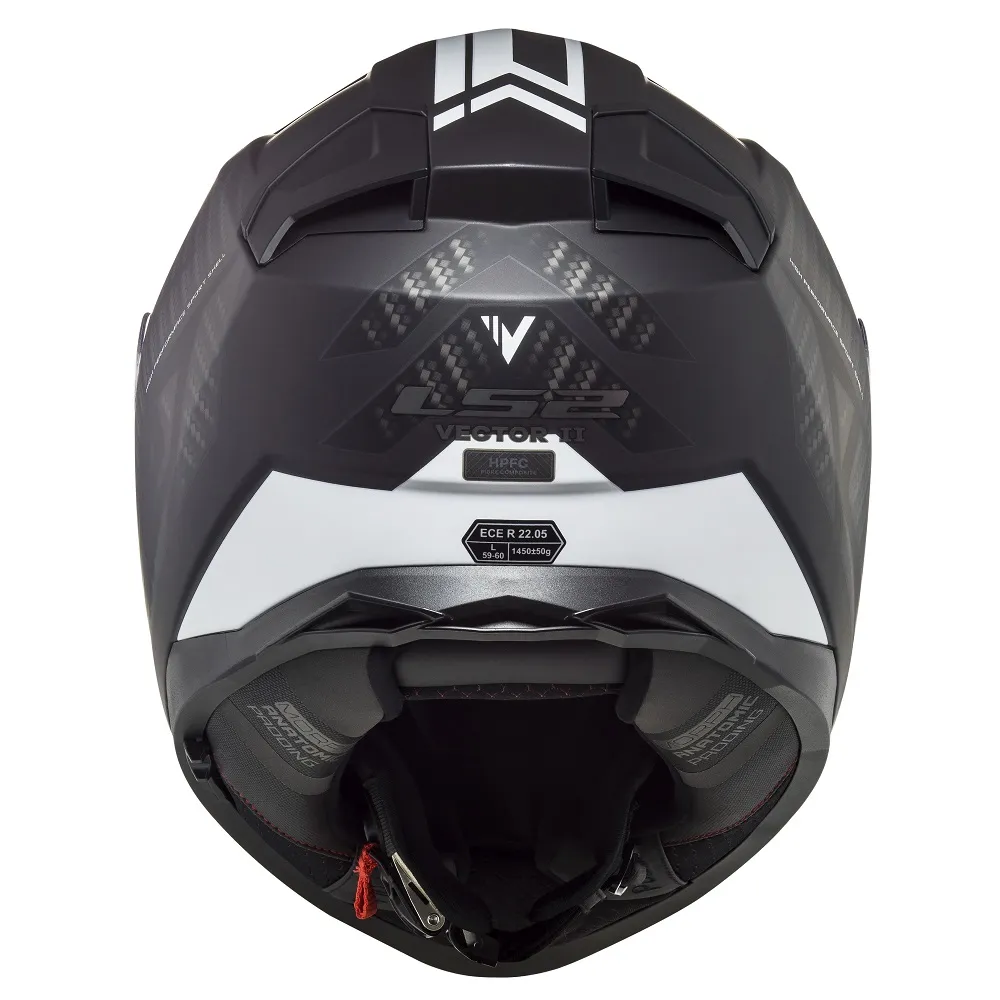 LS2 FF811 Vector II Splitter Helmet - Black/White