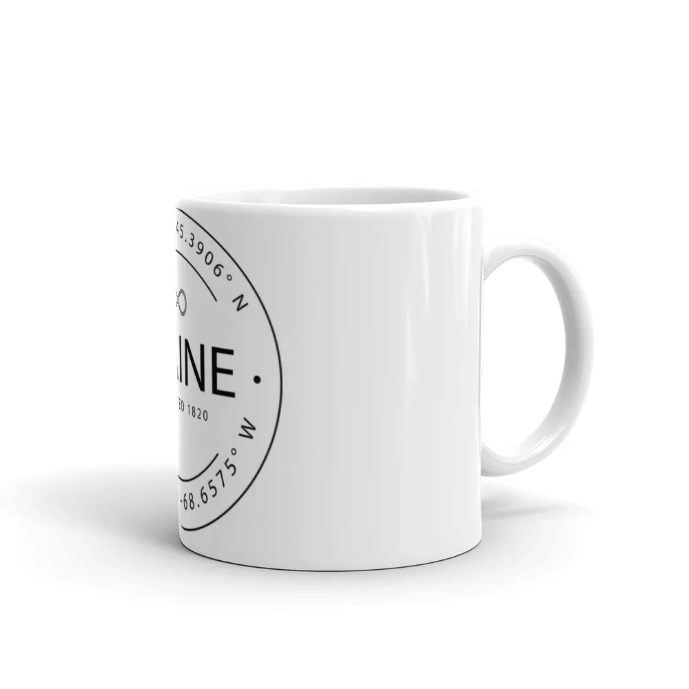 Maine - Mug - Latitude & Longitude