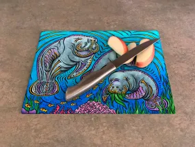 Manatees Cutting Board