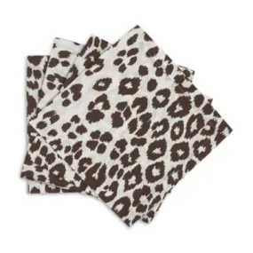 Matouk Iconic Leopard Napkins, Set of 4